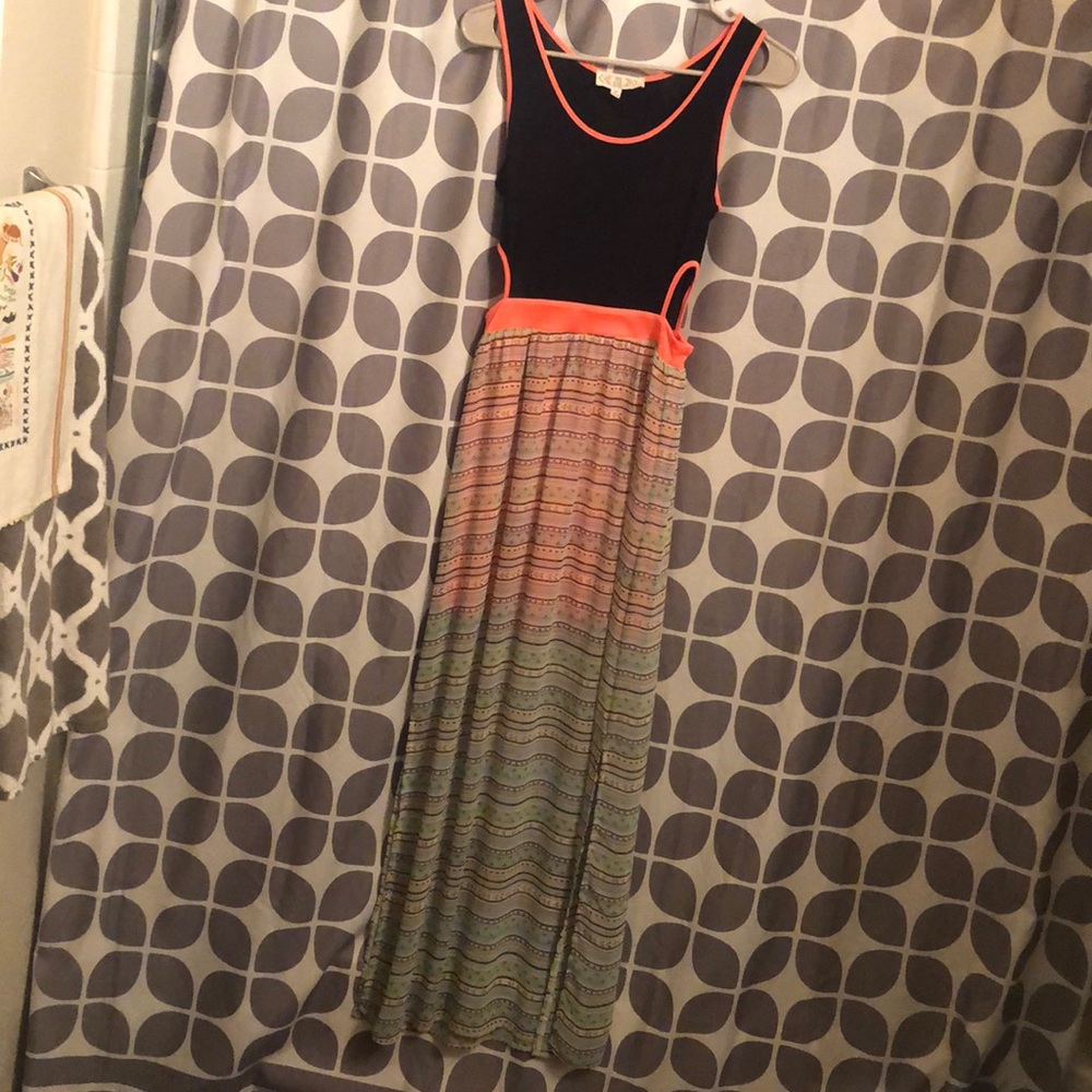 Pink Rose XS dress with cut out sides